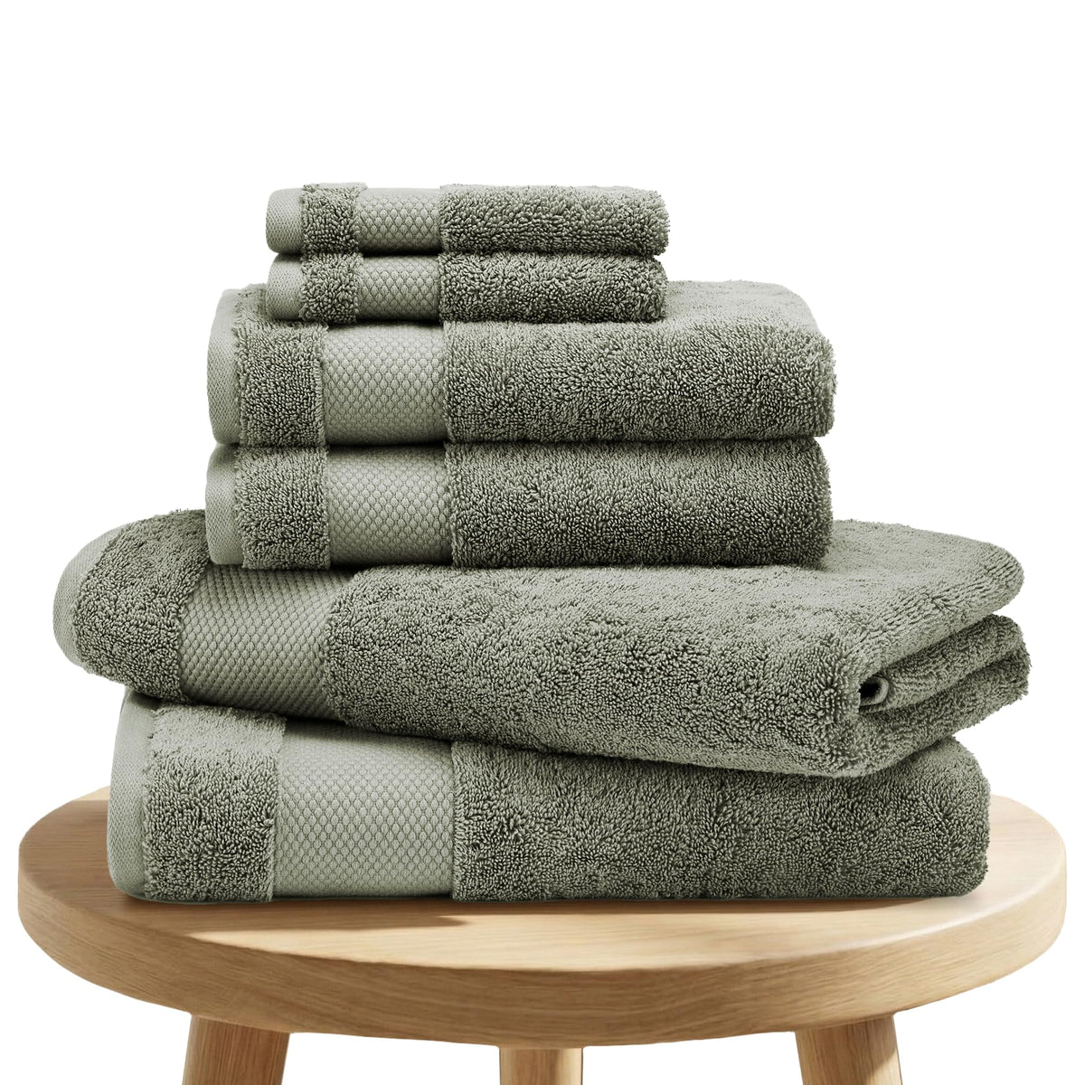 BIOWEAVES 100% Organic Cotton 700 GSM Plush Bath Towels 30" x 58" GOTS Certified - White, Pack of 2