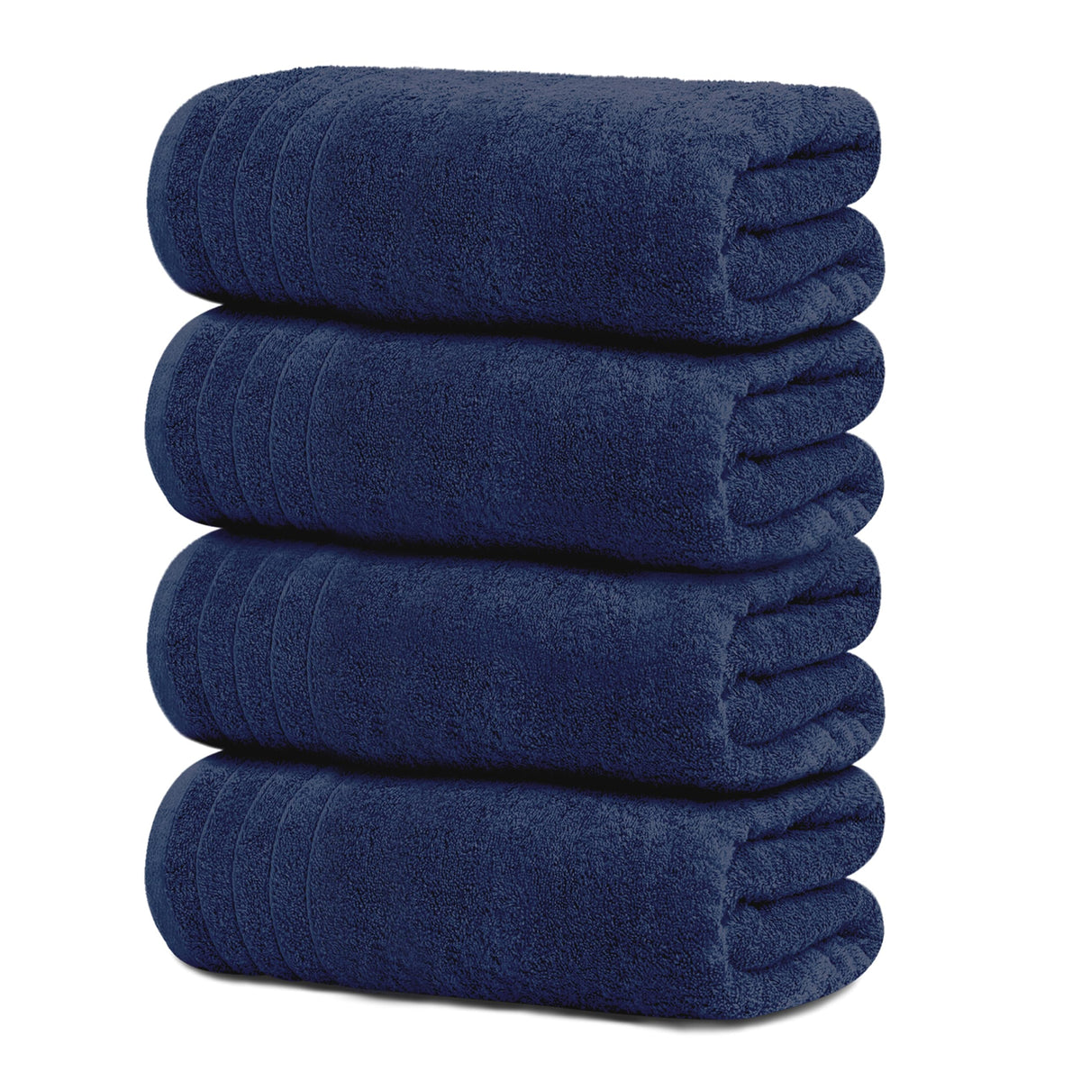 Tens Towels 4 Piece Extra Large Bath Towels 30 x 60 Inches, Dark Grey
