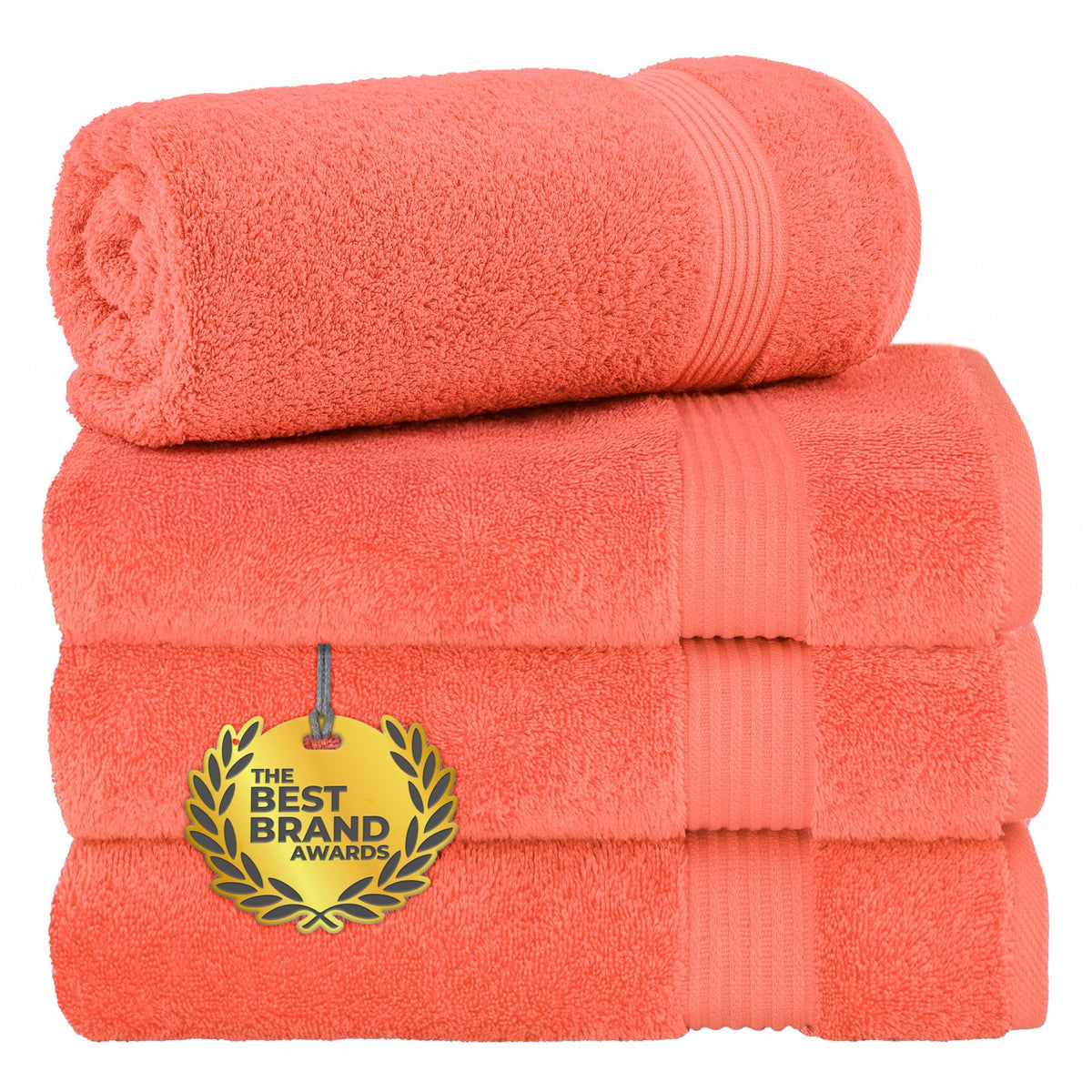 Cotton Paradise 100% Cotton Turkish Towel Set, Soft Absorbent Quick Dry, 6 Piece Towel Set, Beige