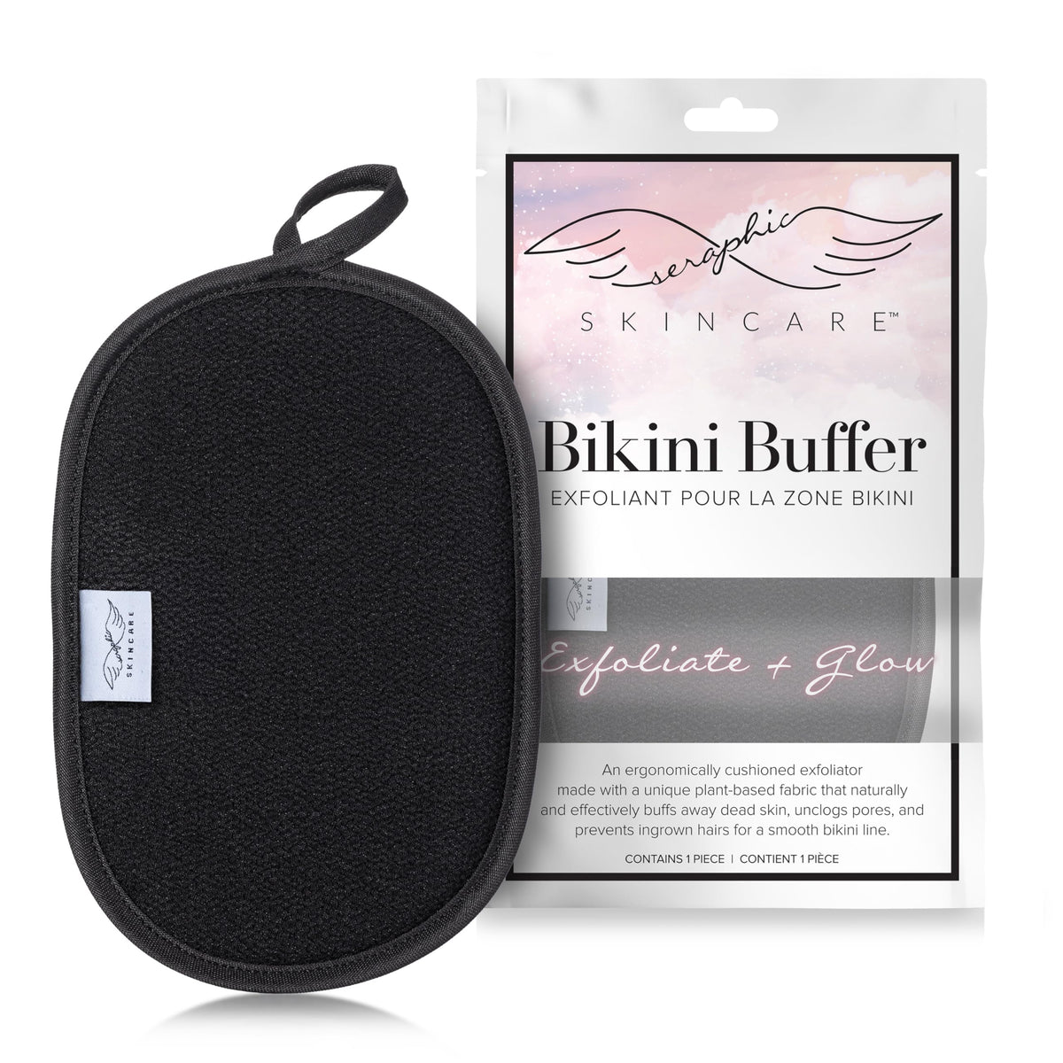 Bikini Buffer Scrub Mitt for Women, Ingrown Hair & Razor Bumps Treatment