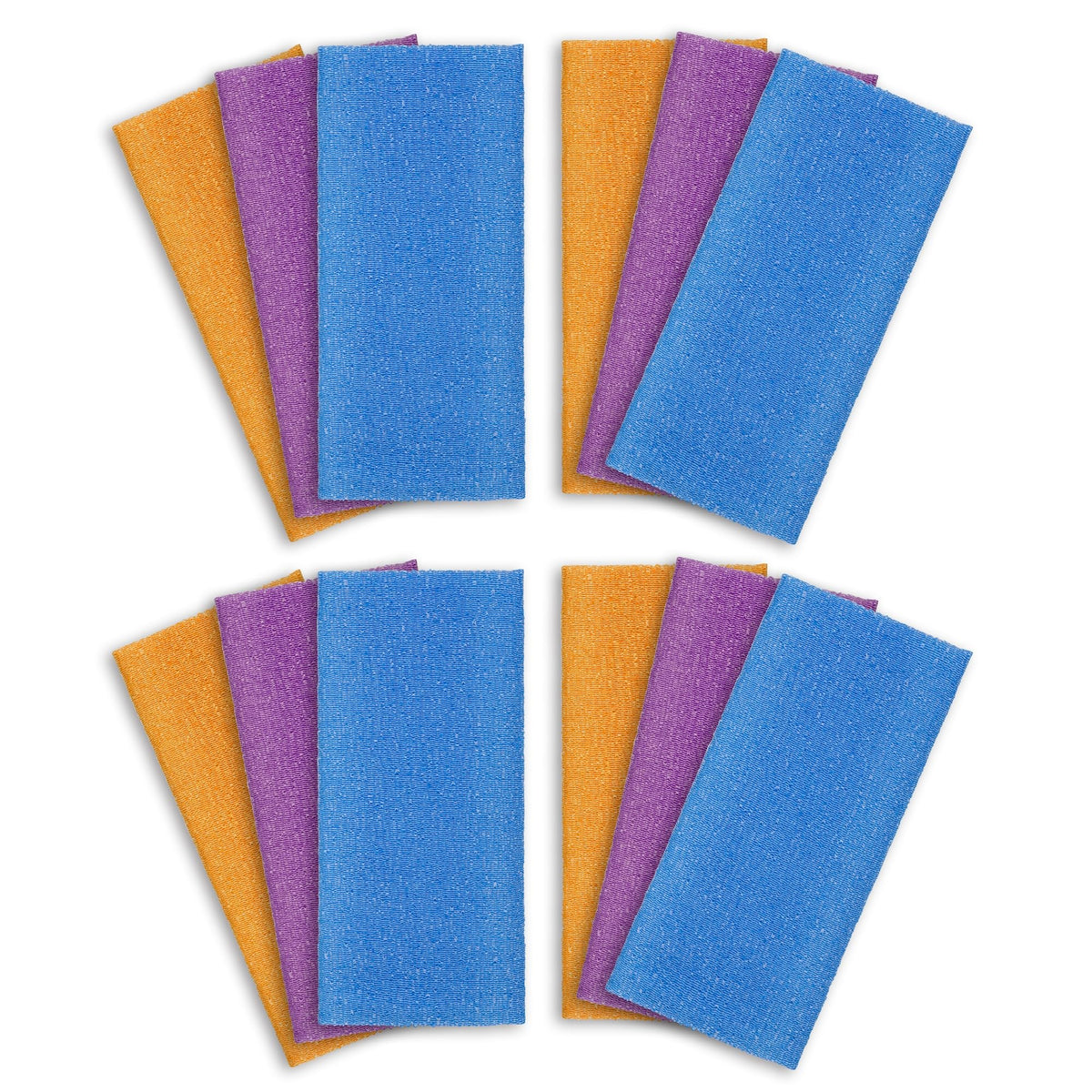 ARCH&M Exfoliating Washcloth & Japanese Shower Towel, Body Scrubber, 3 Pack