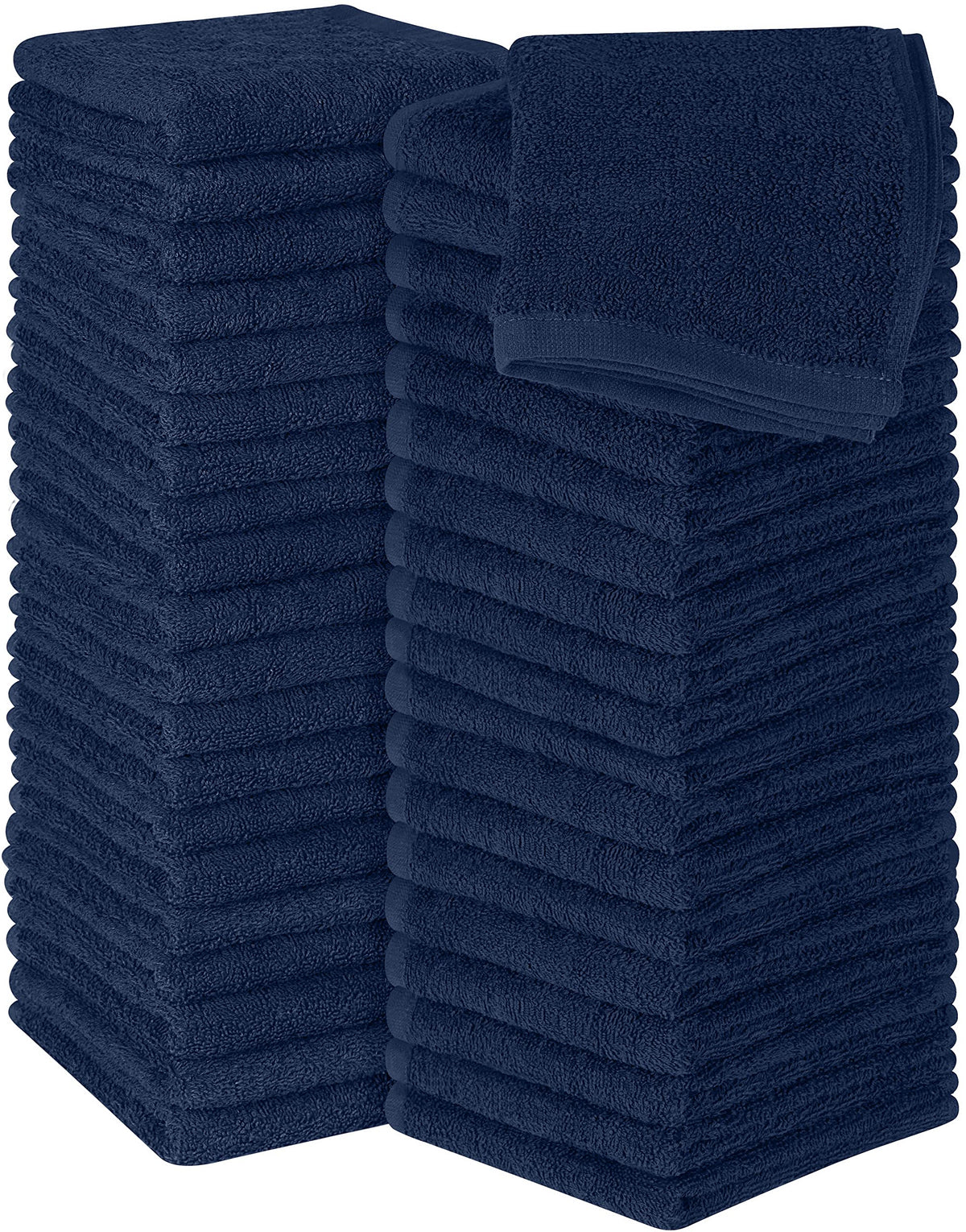 Utopia Towels 12 Pack Washcloths, 12x12 in, 100% Cotton, White