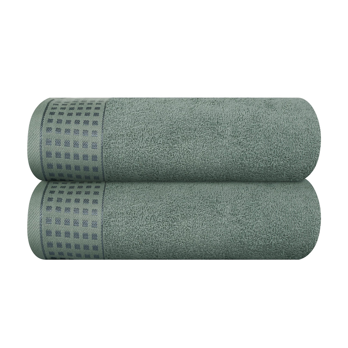 GLAMBURG 100% Cotton 2 Pack Oversized Bath Towel Set 28x55 Inches, Ultra Soft Highly Absorbant Compact Quickdry & Lightweight Large Bath Towels, Ideal for Gym Travel Camp Pool - Black