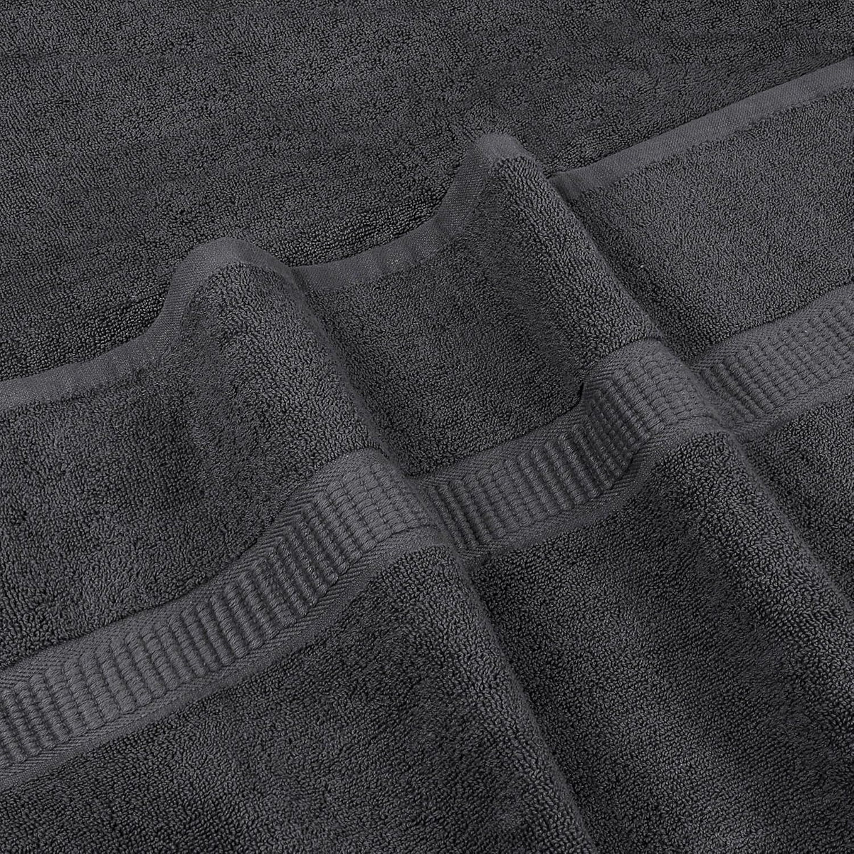 Utopia Towels Jumbo Bath Sheets, 2 Pack, 35x70 in, 600 GSM Cotton, Grey