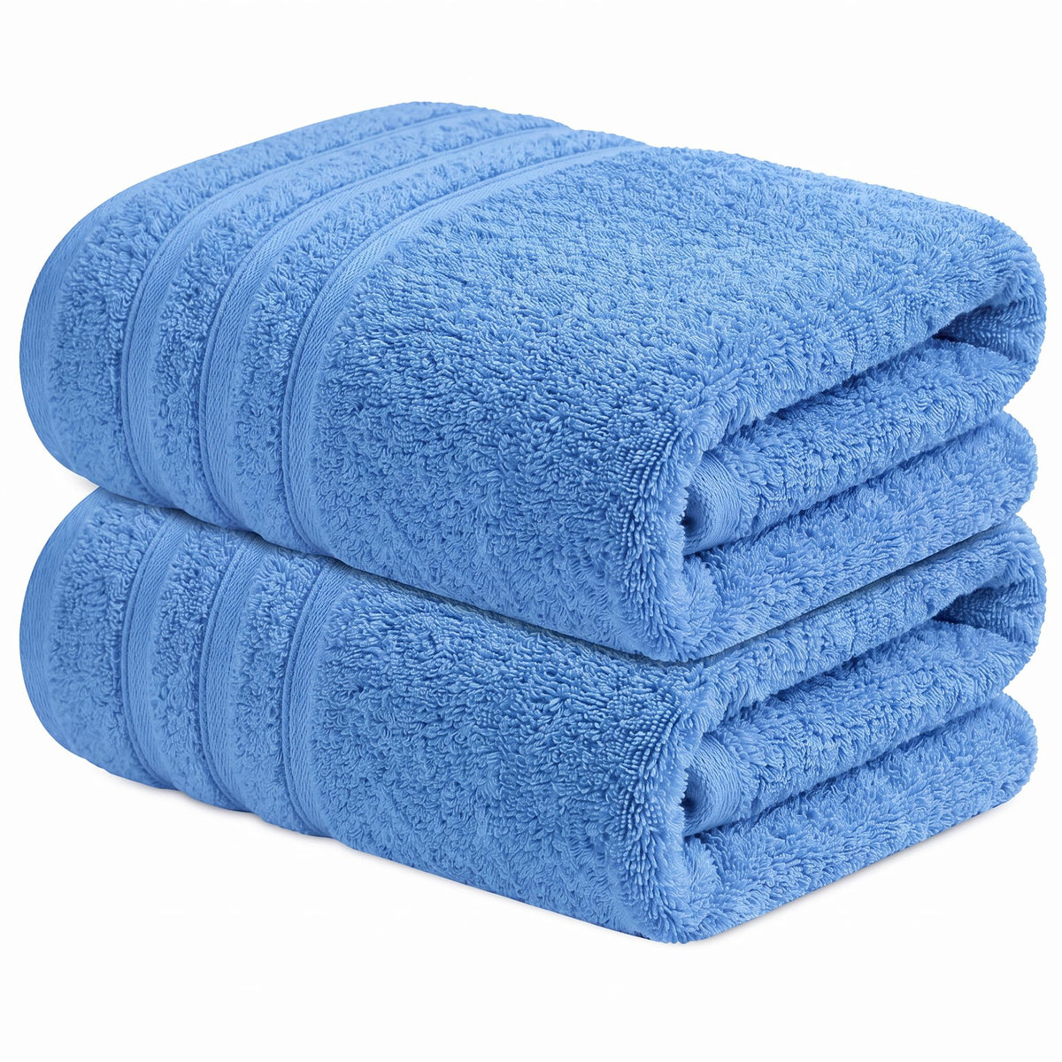 Infinitee Xclusives 100% Ring-Spun Cotton Bath Towels for Bathroom - Pack 2