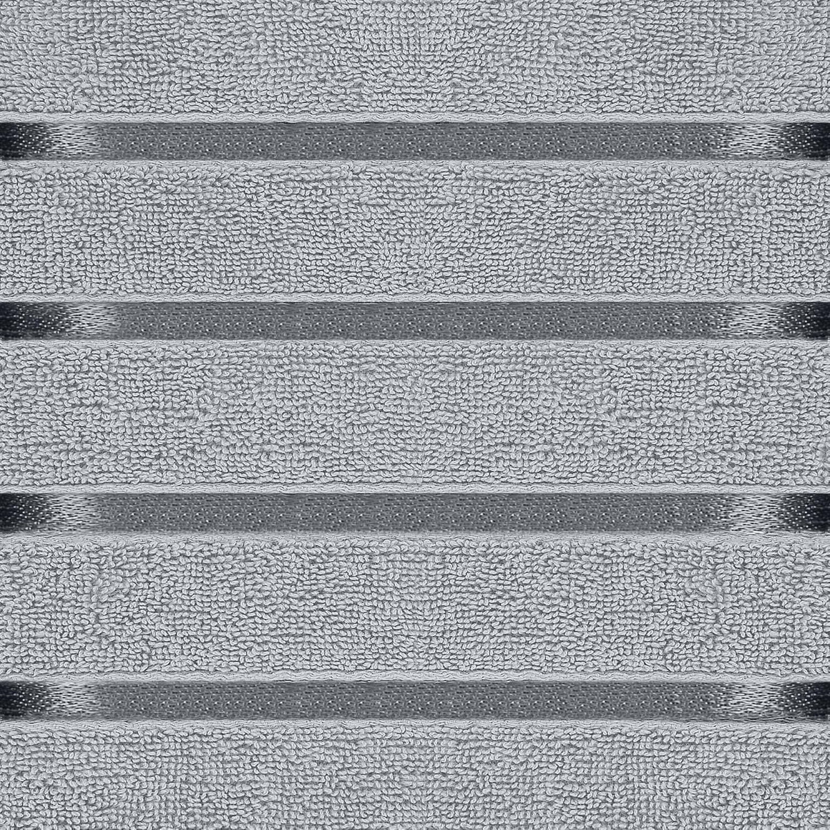 Utopia Towels 8 Piece Luxury Towel Set, 600 GSM, Viscose Stripe, Cool Grey