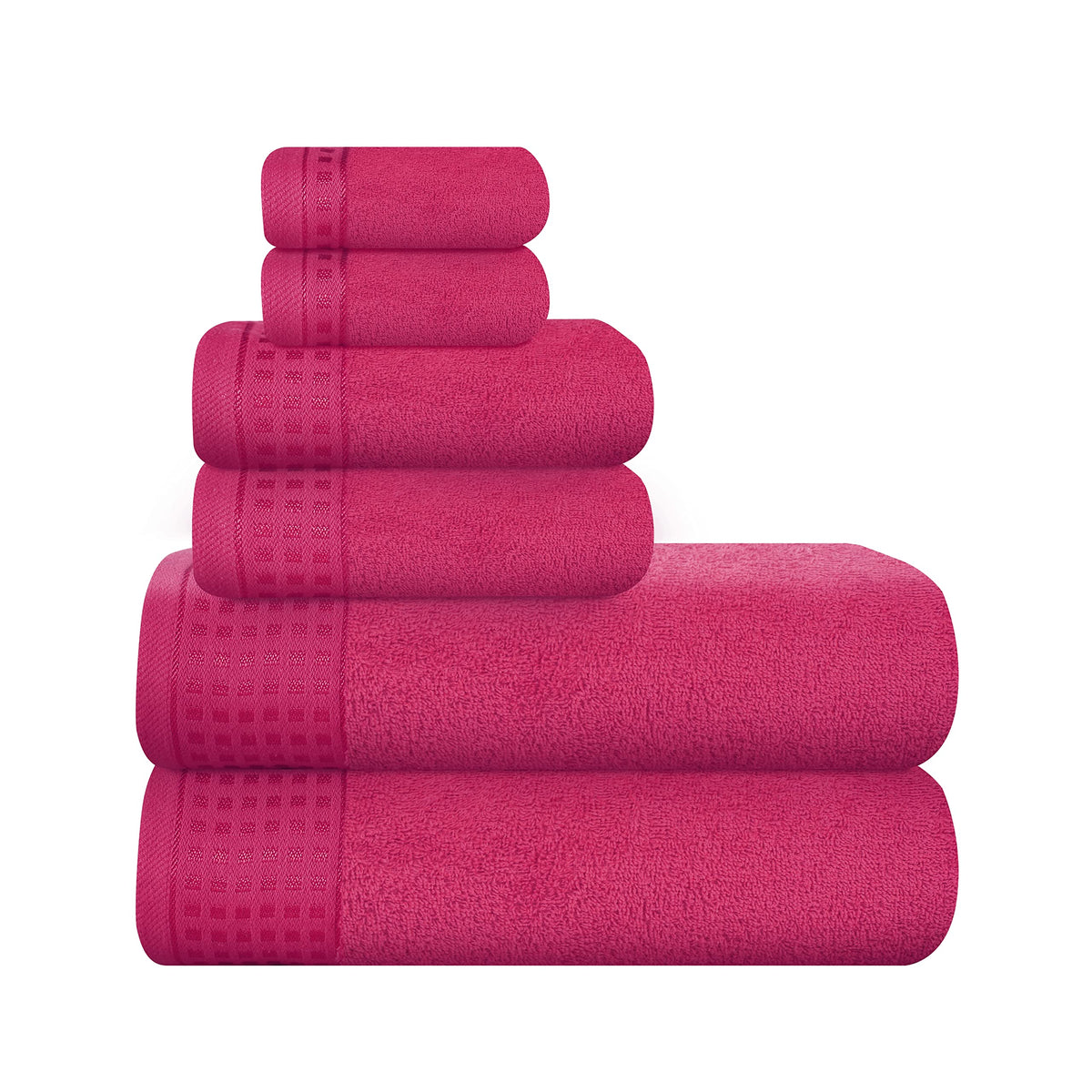 GLAMBURG 100% Cotton 2 Pack Oversized Bath Towel Set 28x55 Inches, Ultra Soft Highly Absorbant Compact Quickdry & Lightweight Large Bath Towels, Ideal for Gym Travel Camp Pool - Black