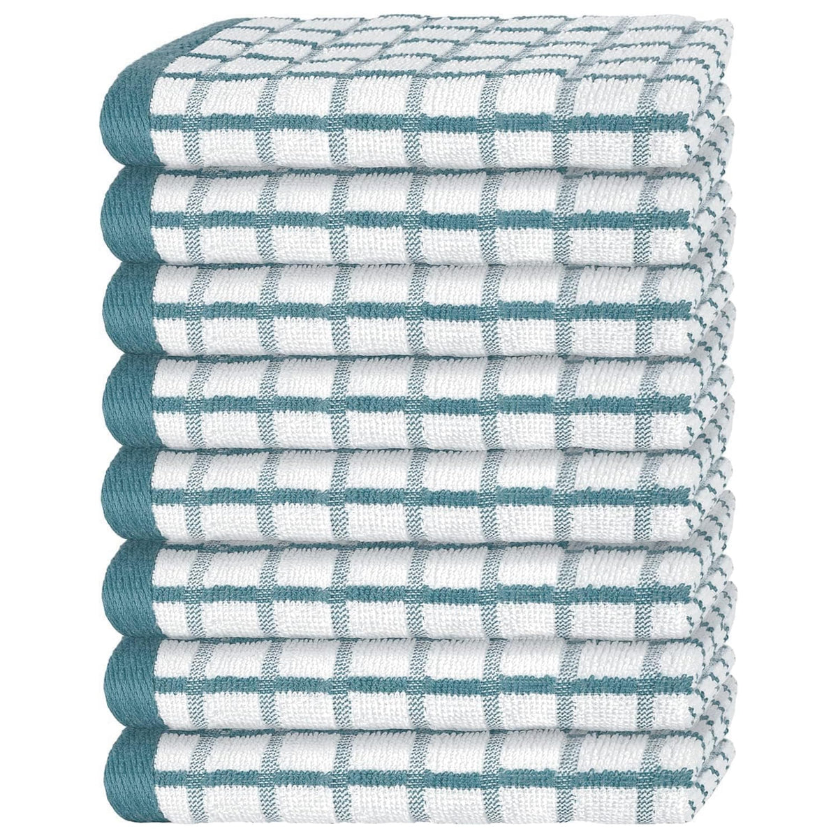 White Bath Towel Set of 6 - 100% Cotton Highly Absorbent Towels for Bathroom, 2 Luxury Bath Towels 650GSM, 2 Hand Towels, 2 Washcloths