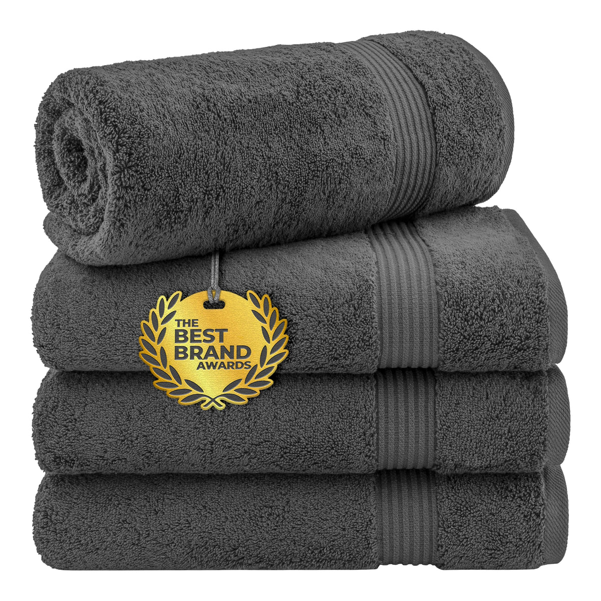 Cotton Paradise 100% Cotton Turkish Towel Set, Soft Absorbent Quick Dry, 6 Piece Towel Set, Beige