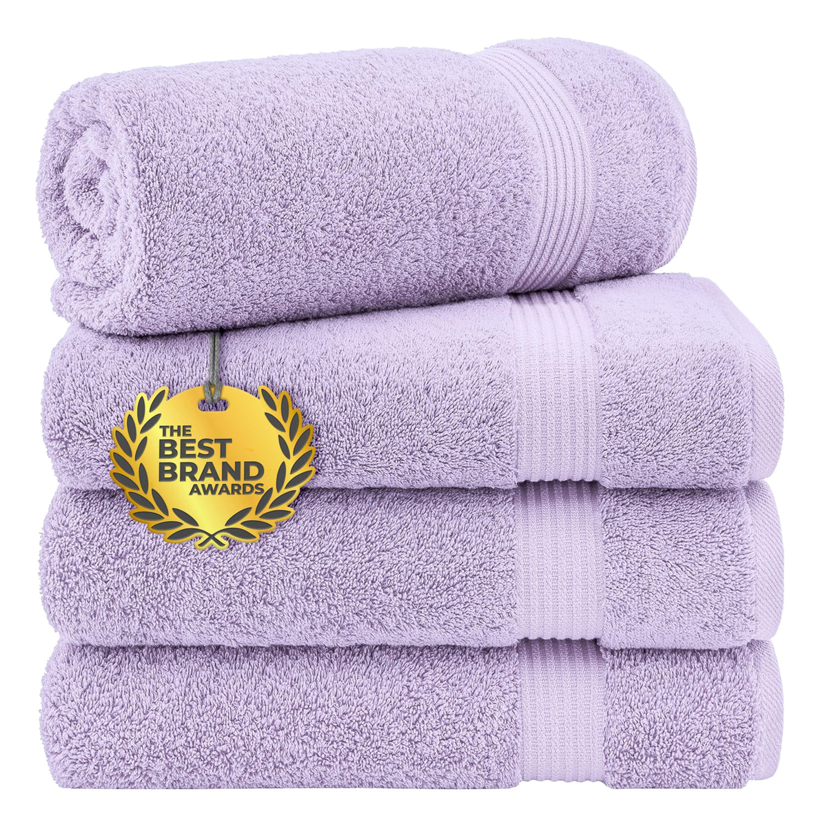 Cotton Paradise 100% Cotton Turkish Towel Set, Soft Absorbent Quick Dry, 6 Piece Towel Set, Beige