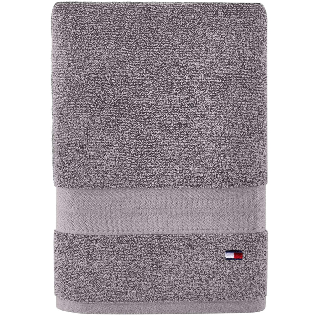 Tommy Hilfiger Modern American Solid Bath Towel, 30 X 54 Inches, 100% Cotton 574 GSM (Peacoat)