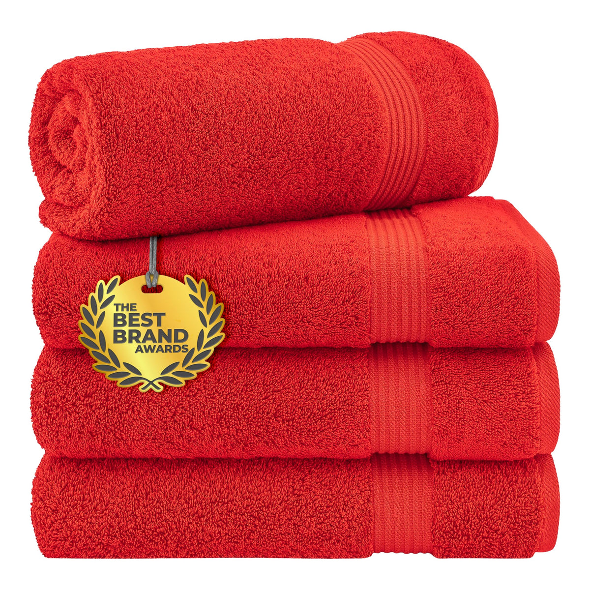 Cotton Paradise 100% Cotton Turkish Towel Set, Soft Absorbent Quick Dry, 6 Piece Towel Set, Beige