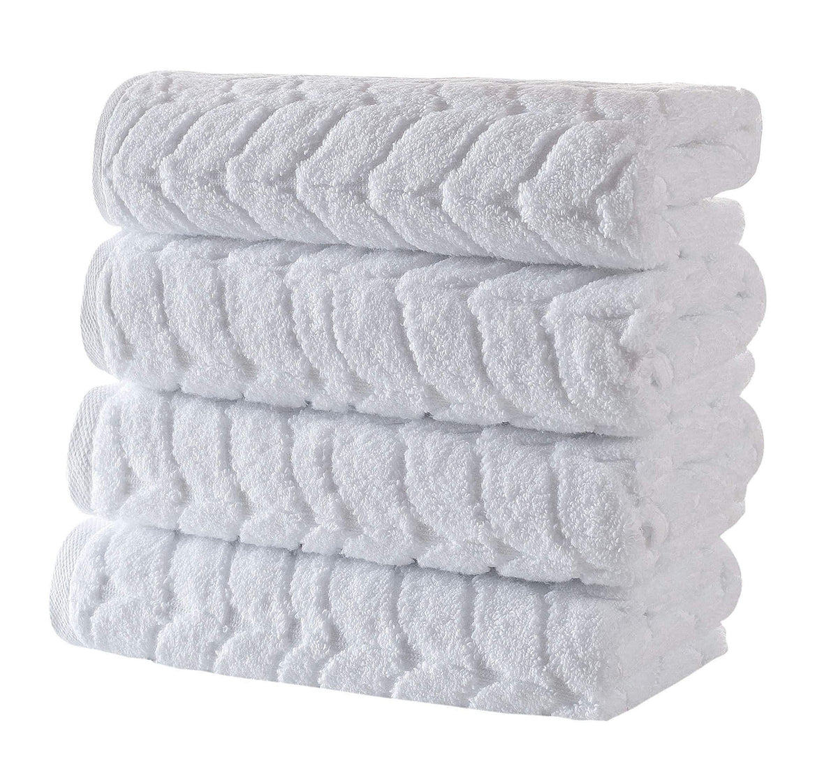 BAGNO MILANO Turkish Cotton Hand & Bath Towels - Plush, Ultra Absorbent Set (Cream, 2 pcs Bath Towel Set)