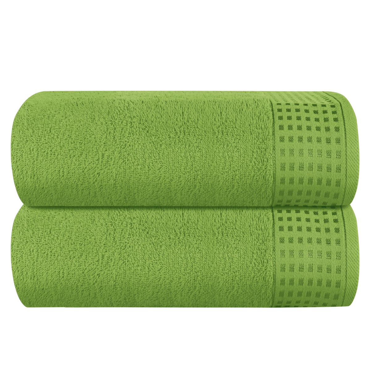GLAMBURG 100% Cotton 2 Pack Oversized Bath Towel Set 28x55 Inches, Ultra Soft Highly Absorbant Compact Quickdry & Lightweight Large Bath Towels, Ideal for Gym Travel Camp Pool - Black