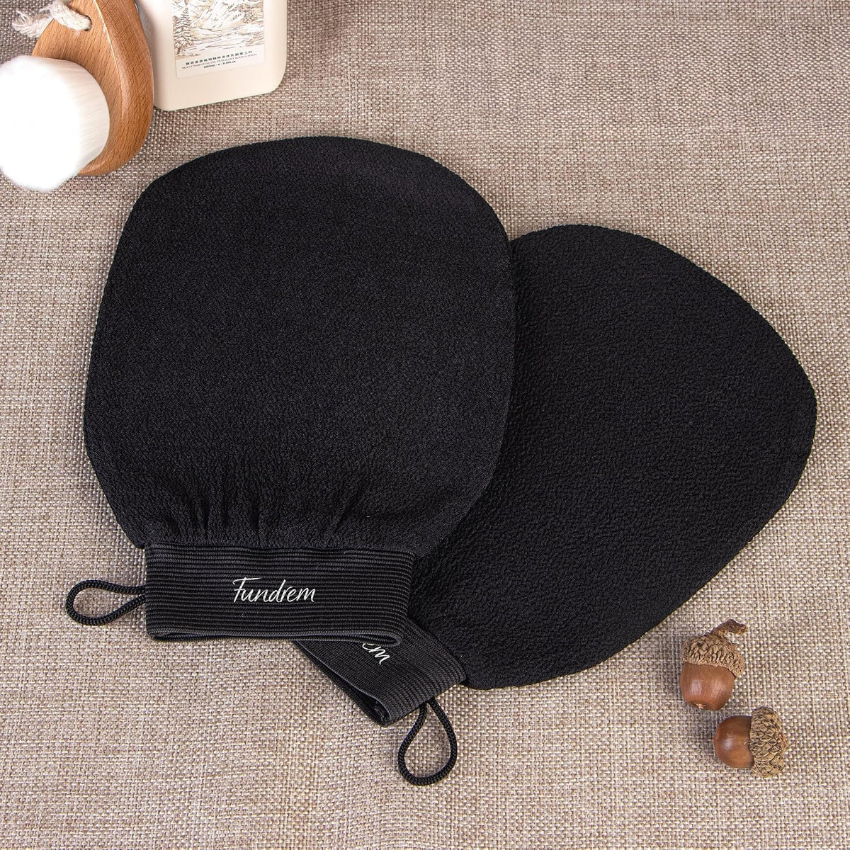 Exfoliating Glove 2 Pack, Korean Exfoliating Mitt, Body Scrubber Exfoliator