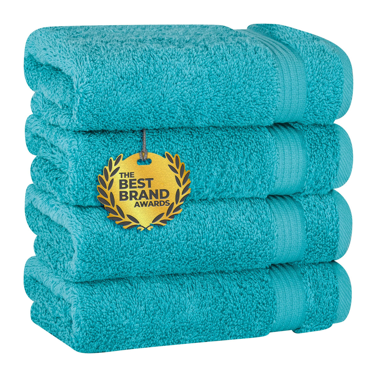 Cotton Paradise 100% Cotton Turkish Towel Set, Soft Absorbent Quick Dry, 6 Piece Towel Set, Beige