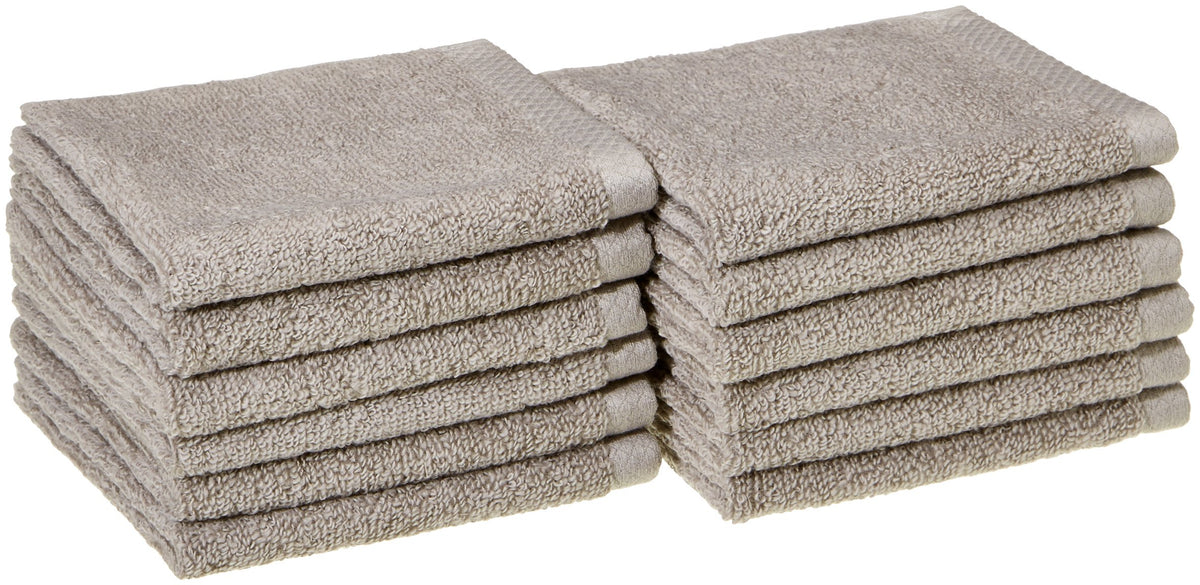 Amazon Basics 2-Piece Quick-Dry Oversize Bath Towel, 100% Cotton, 54" x 30", White