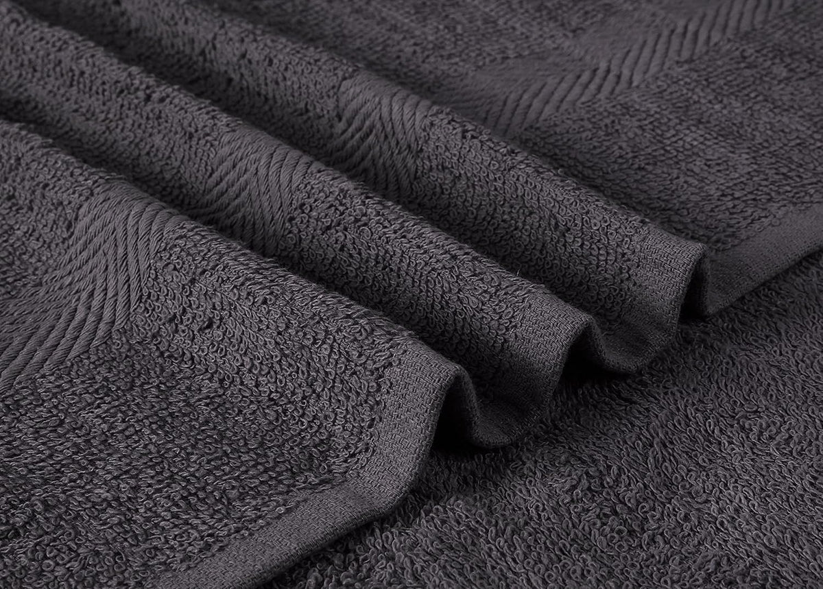 Towel and Linen Mart 100% Cotton 6 Pack Bath Towel Set, Quick Dry, Super Absorbent, Light Weight, Soft, (27 x 54 Pack of 6) Beige, White, Grey, Sky Blue, SAGE Green, Navy
