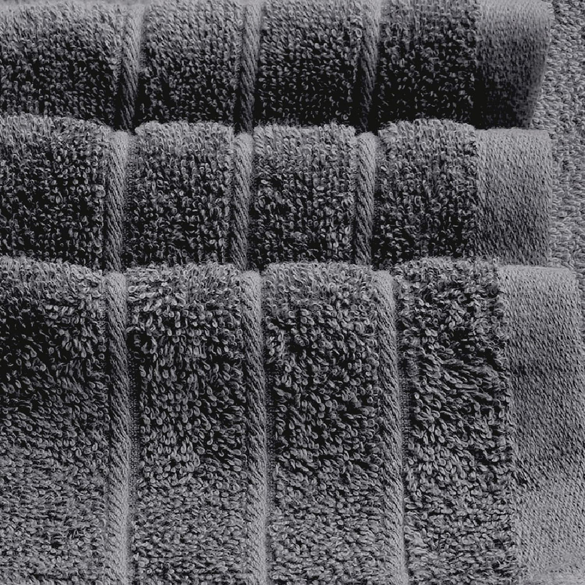 Tens Towels 4 Piece Extra Large Bath Towels 30 x 60 Inches, Dark Grey