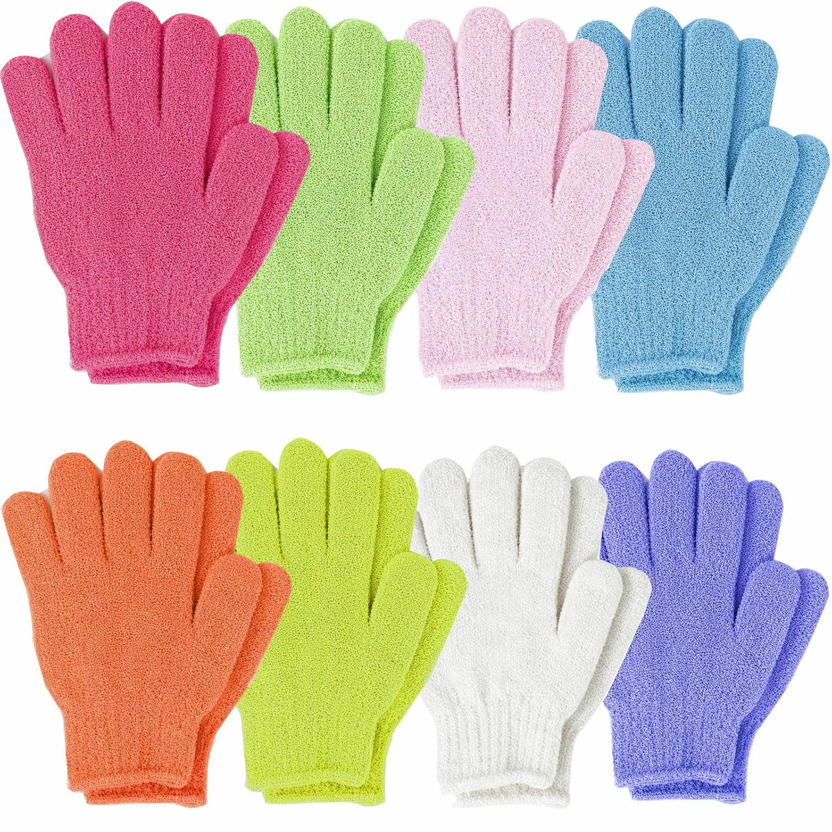 16Pcs Exfoliating Bath Gloves,Exfoliate Bath Shower Gloves, Hand Body Scrub Mitt