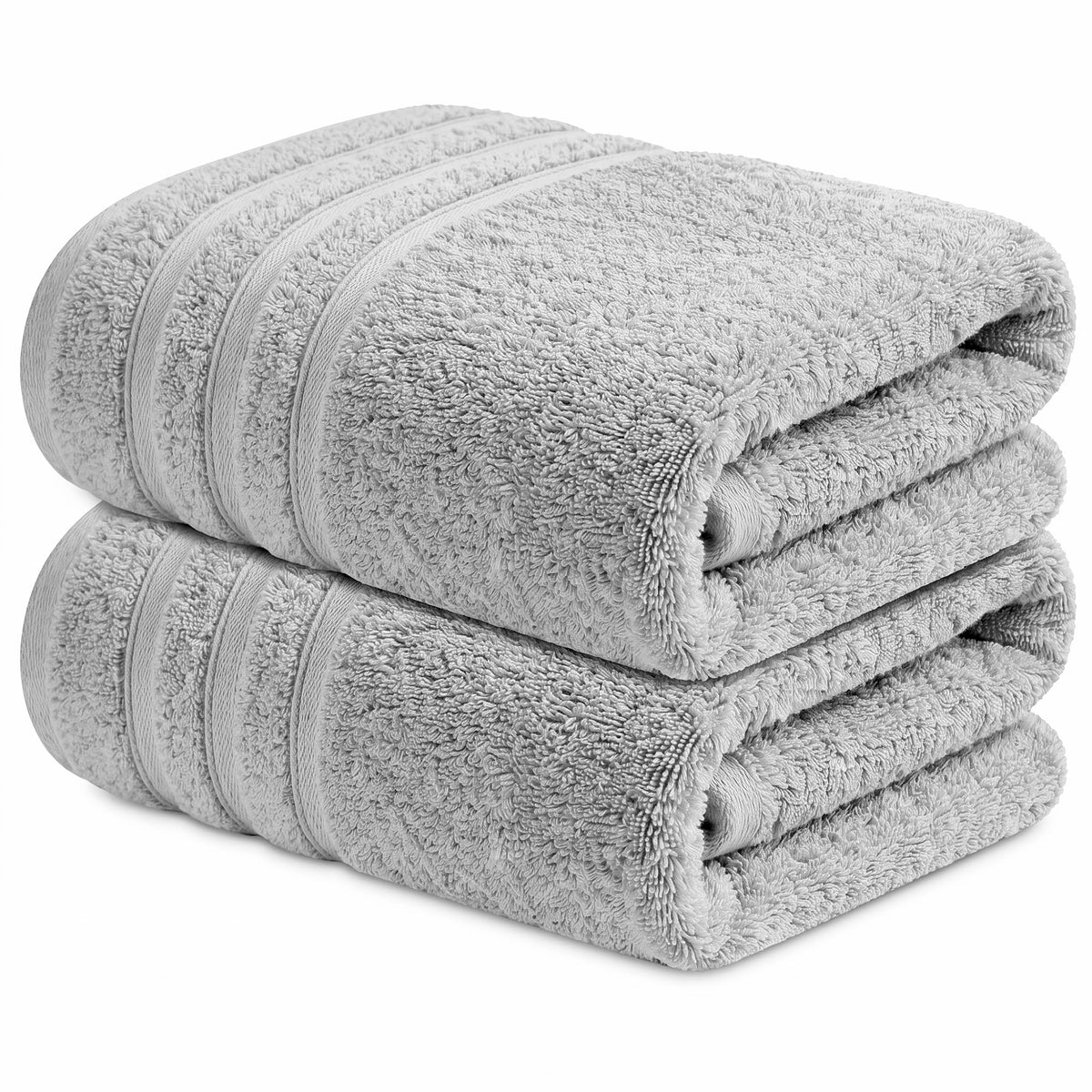 Infinitee Xclusives 100% Ring-Spun Cotton Bath Towels for Bathroom - Pack 2