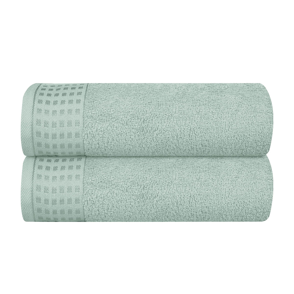 GLAMBURG 100% Cotton 2 Pack Oversized Bath Towel Set 28x55 Inches, Ultra Soft Highly Absorbant Compact Quickdry & Lightweight Large Bath Towels, Ideal for Gym Travel Camp Pool - Black
