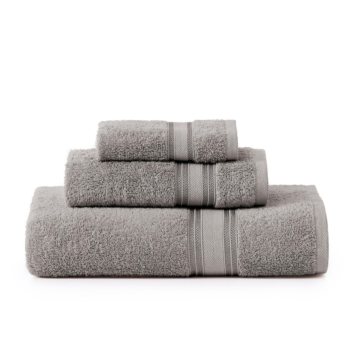 LANE LINEN Bath Towel Set 100% Cotton 18 Piece Soft Absorbent - Grey
