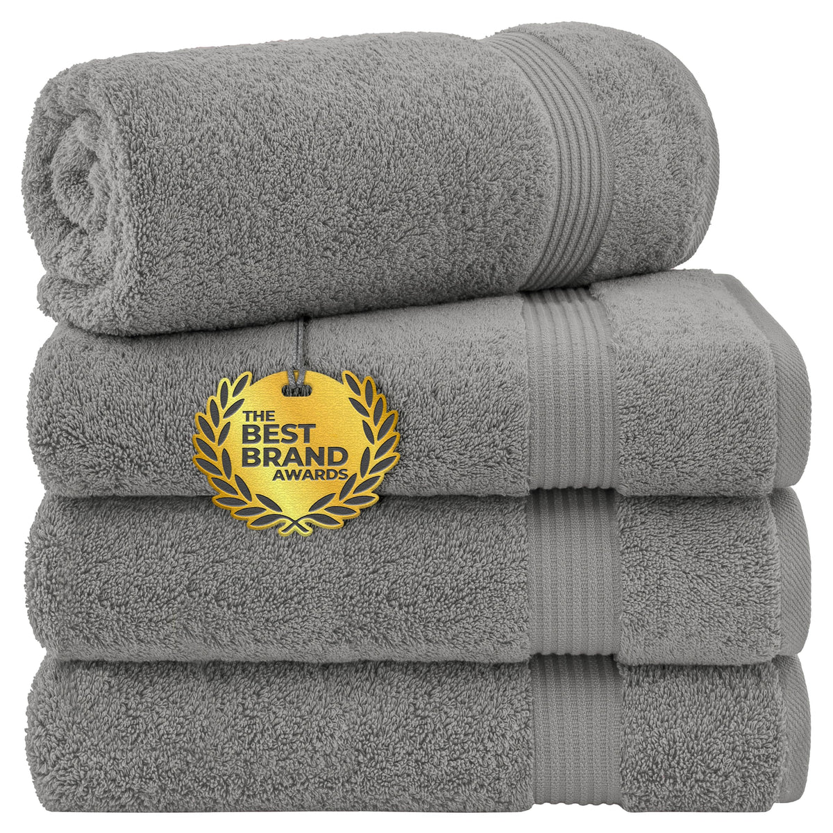 Cotton Paradise 100% Cotton Turkish Towel Set, Soft Absorbent Quick Dry, 6 Piece Towel Set, Beige