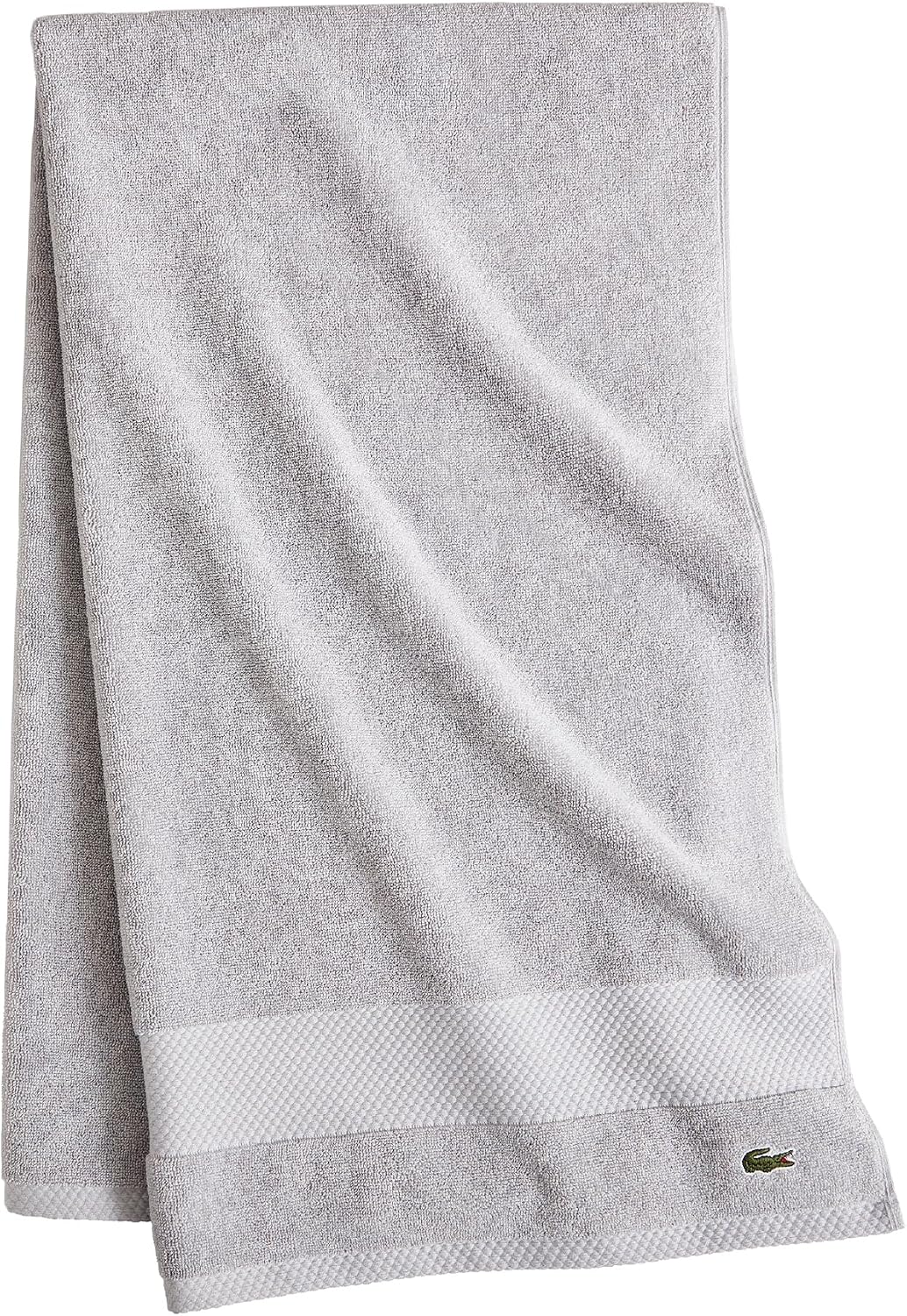 Lacoste Heritage 100% Supima Cotton Bath Towel 30" x 54", Micro Chip