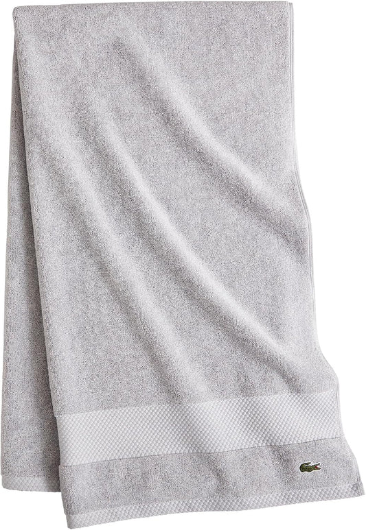 Lacoste Heritage 100% Supima Cotton Bath Towel 30" x 54", Micro Chip