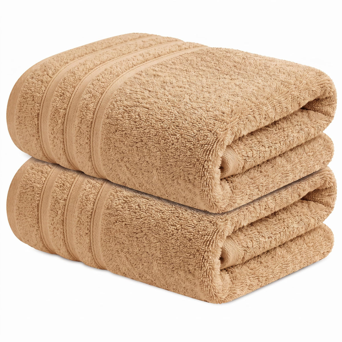 Infinitee Xclusives 100% Ring-Spun Cotton Bath Towels for Bathroom - Pack 2