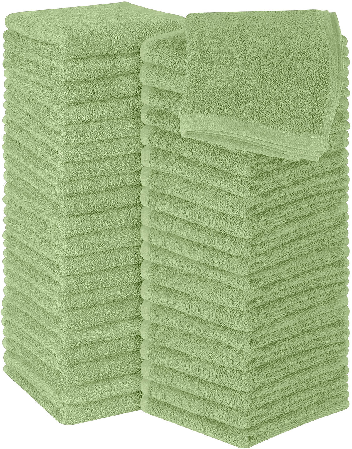 Utopia Towels 12 Pack Washcloths, 12x12 in, 100% Cotton, White