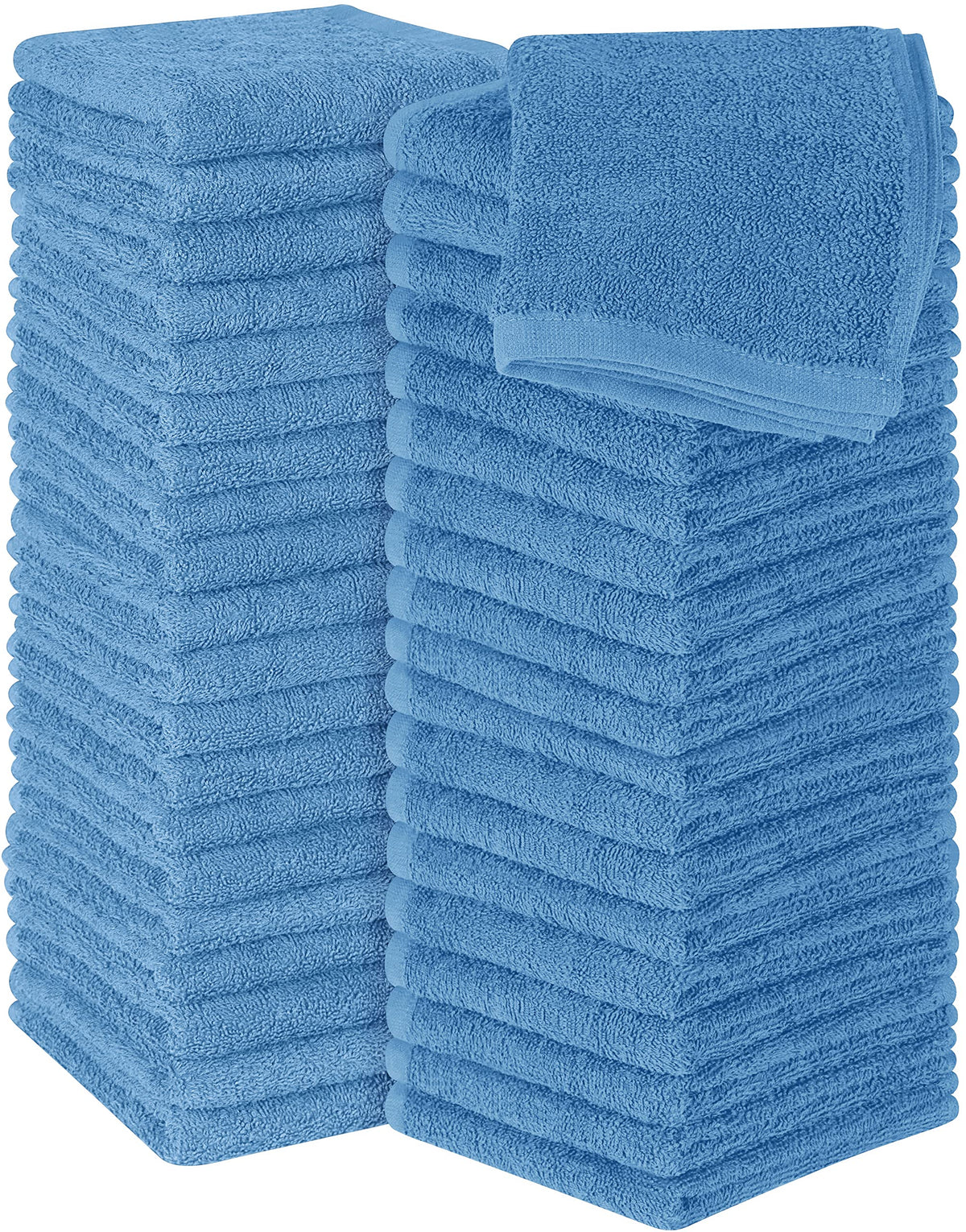 Utopia Towels 12 Pack Washcloths, 12x12 in, 100% Cotton, White