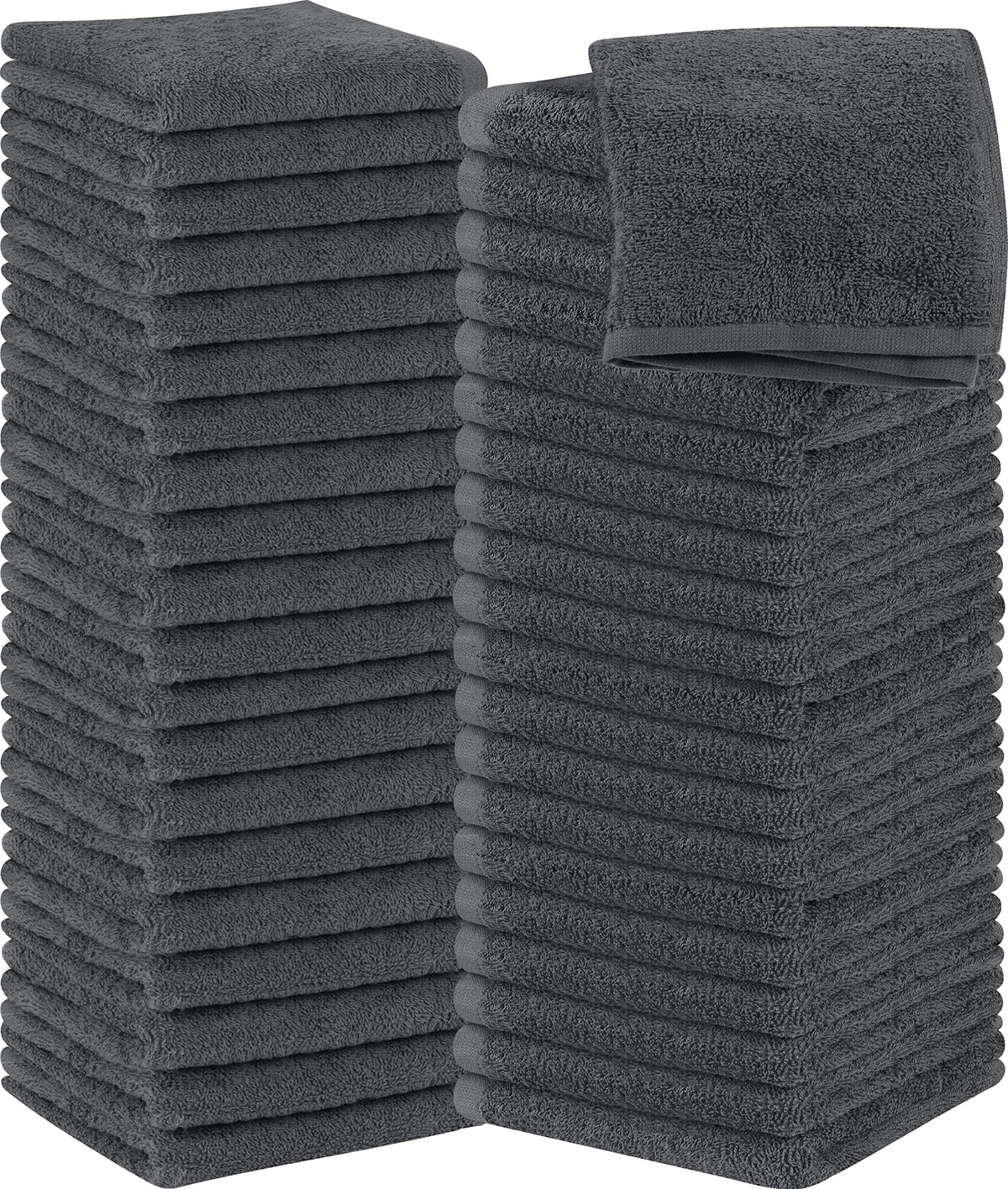 Utopia Towels 12 Pack Washcloths, 12x12 in, 100% Cotton, White