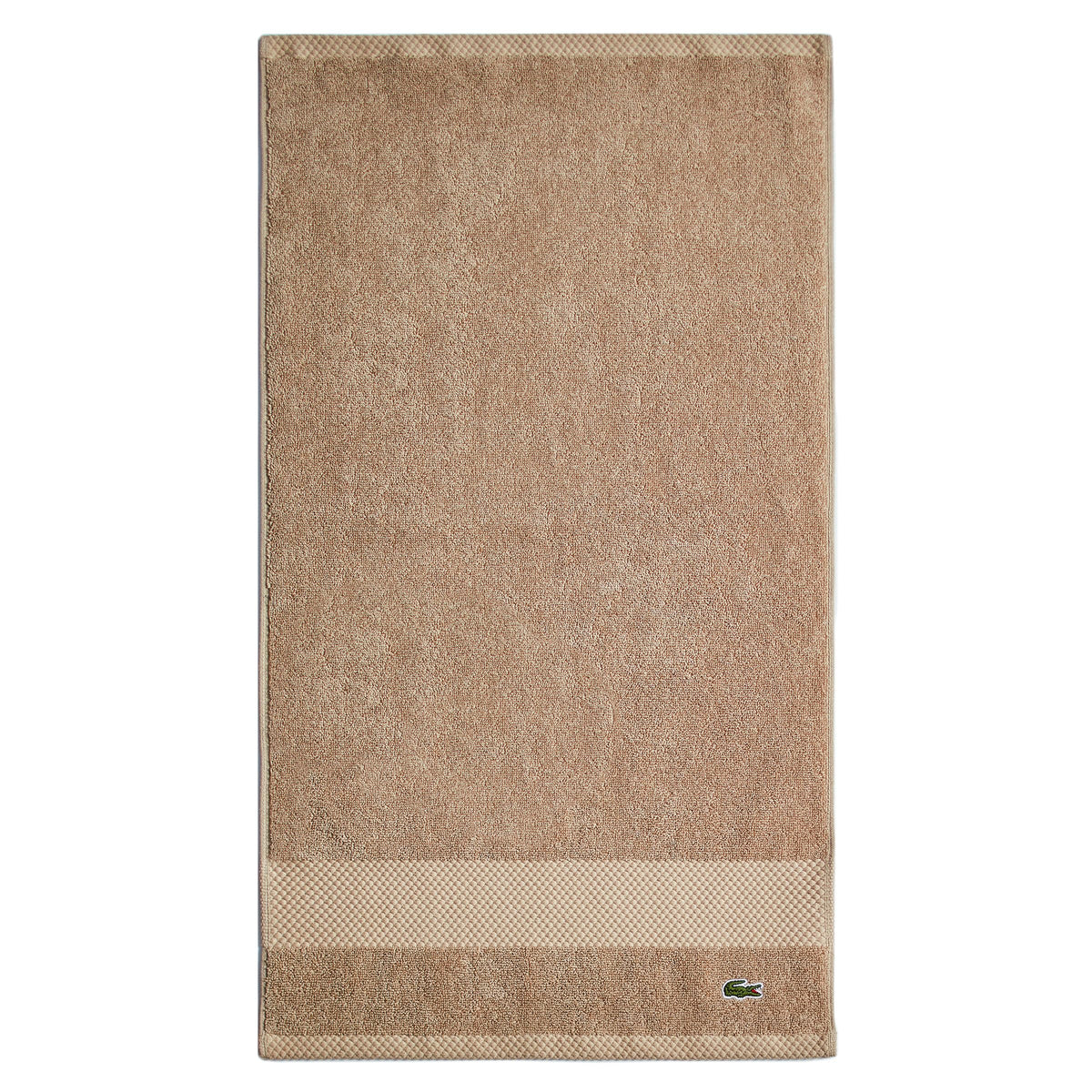 Lacoste Heritage 100% Supima Cotton Bath Towel 30" x 54", White
