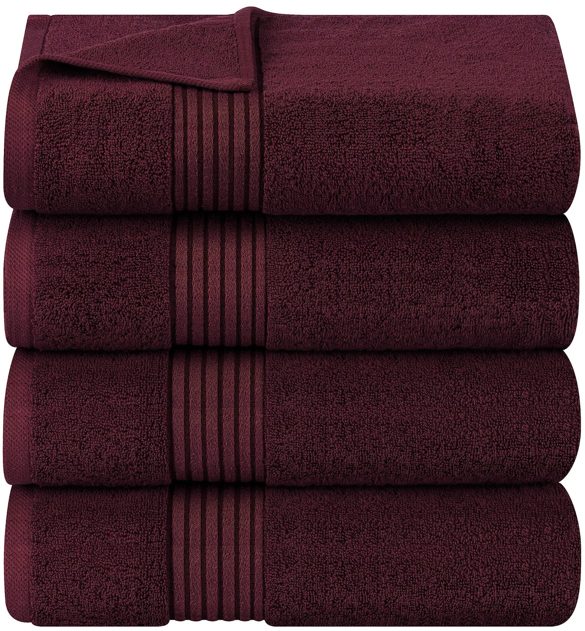Utopia Towels Luxurious Bath Towels Set, 27x54 in, 4 Pack, Soft, White