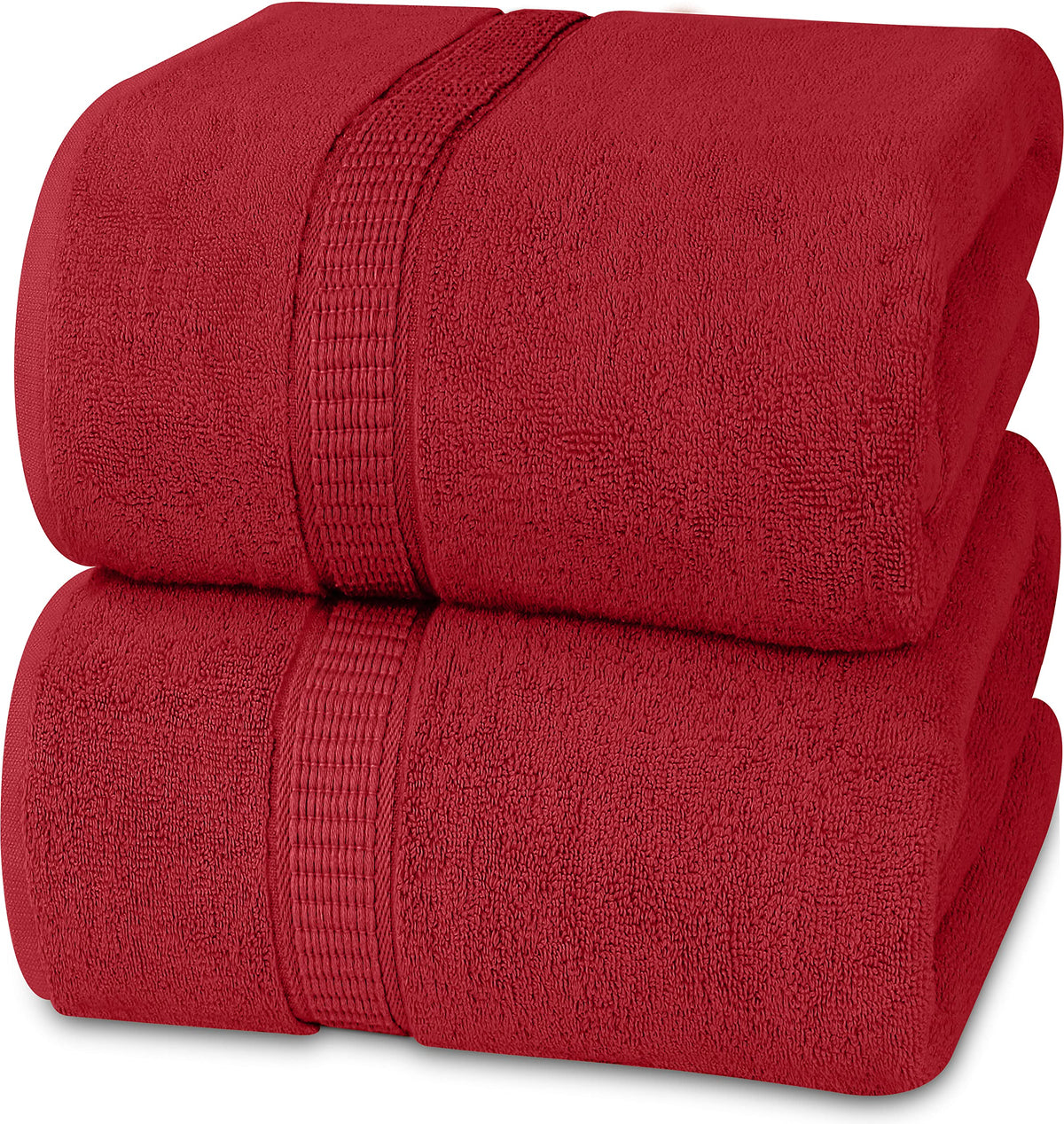 Utopia Towels Jumbo Bath Sheets, 2 Pack, 35x70 in, 600 GSM Cotton, Grey