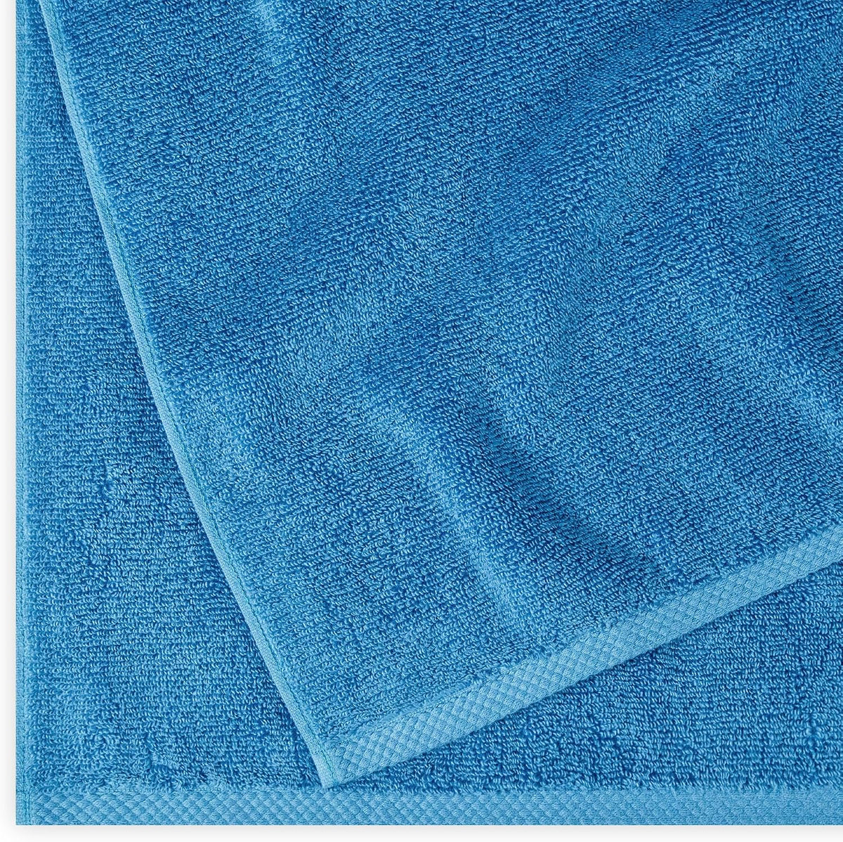 Amazon Basics 2-Piece Quick-Dry Oversize Bath Towel, 100% Cotton, 54" x 30", Lake Blue
